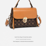 Elegant  Shoulder Bag - Brown