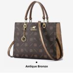 Classic Crossbody Tote Bag in Antique Bronze - Antique Bronze