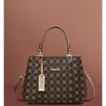 Modern Shoulder Bag for Daily Use - Dark Brown