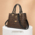Sophisticated Ladies’ Tote Bag with Spacious Interior - Diamond Pattern Black