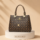 Sophisticated Ladies’ Tote Bag with Spacious Interior - Diamond Pattern Bronze