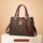 Sophisticated Ladies’ Tote Bag with Spacious Interior - Diamond Pattern Burgundy