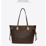 Luxury Textured Handbag for Women - Dark Coffee