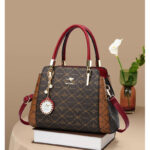 Fashion Women’s Bucket Bag - Wine red