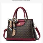 Stylish Women’s Phone Crossbody Bag - Wine red