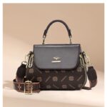 Elegant Top Handle Bag for Women - Classic Floral