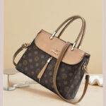 Large Capacity Tote Bag for Work - Coffee Brown