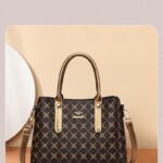 Elegant Women’s Shoulder Bag - Bronze