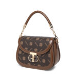 Elegant Party Clutch Purse - Dark Brown
