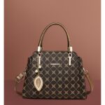 Premium Women’s Handbag with Spacious Interior - Bronze
