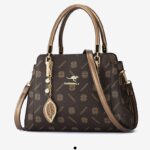 Chic Top Handle Satchel Bag - Antique bronze