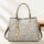Chic Designer-Inspired Handbag - bronze