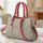 Chic Designer-Inspired Handbag - Wine red,