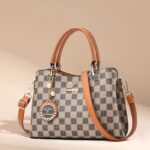 Casual Luxury Tote Bag for Women - Checkerboard