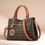 Casual Luxury Tote Bag for Women - diamond pattern